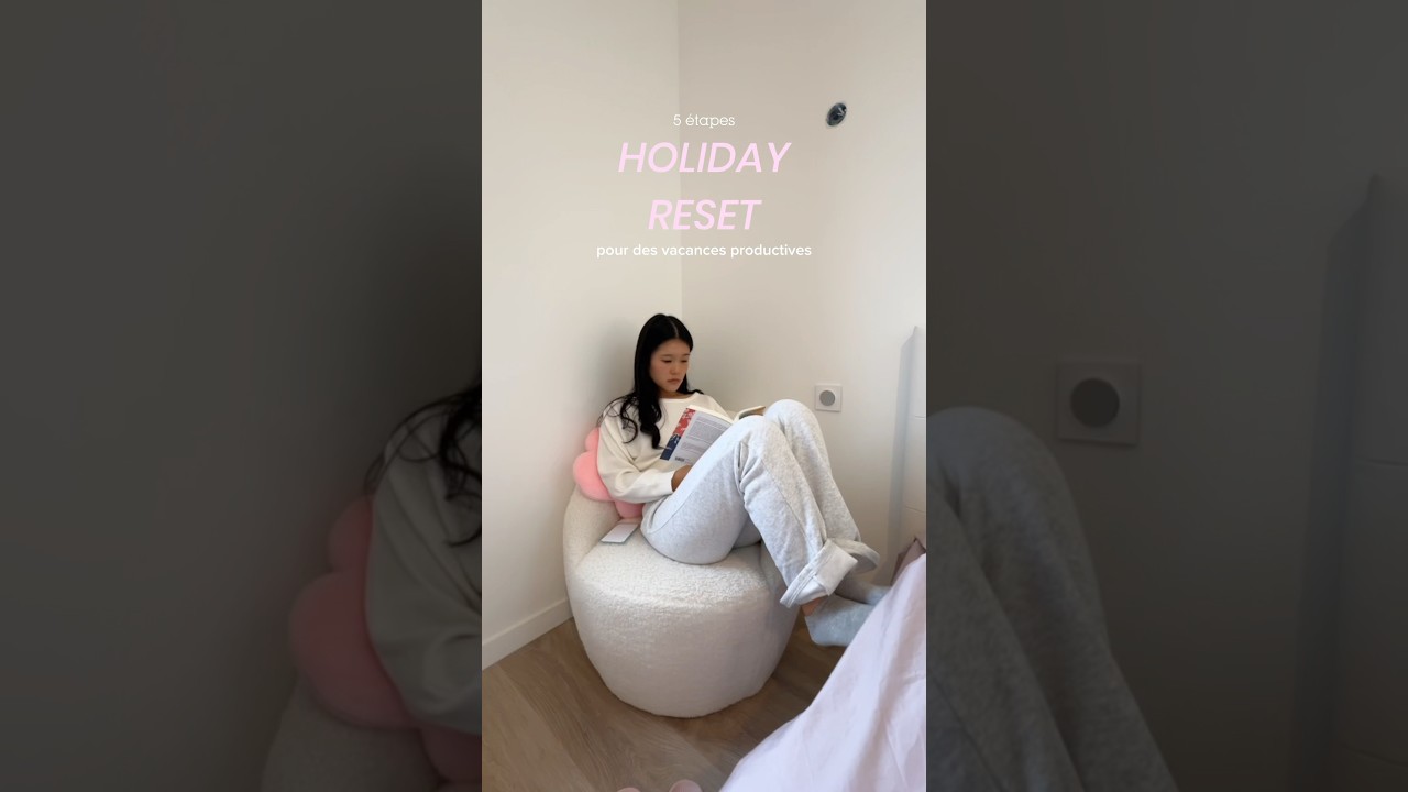 COMMENT &Ecirc;TRE PRODUCTIF PENDANT LES VACANCES 📚 #resetroutine #productiveday #holidays #studentlife