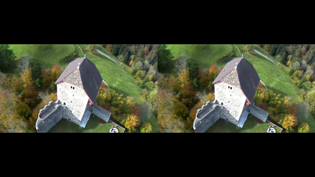 Burg Iberg Wattwil Schweiz mit Beast SG 906 als 3 D video