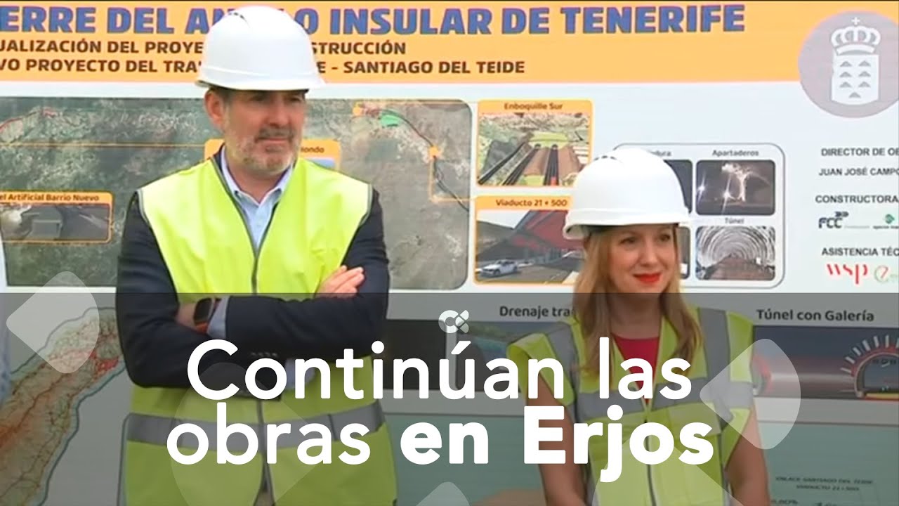 Clavijo supervisa los trabajos del Anillo Insular de Tenerife