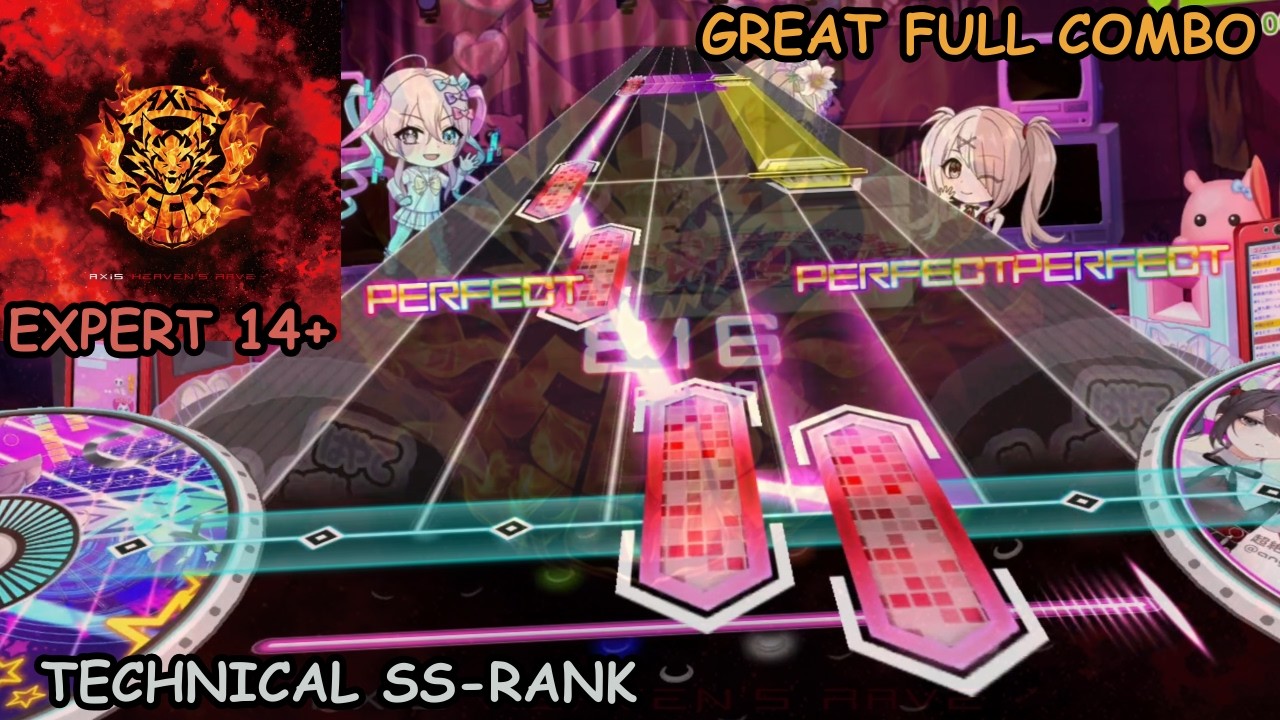 [EXPERT 14+] HEAVEN'S RAVE - AXiS ~ Great Full Combo & SS-Technical Rank ~ D4DJ Groovy Mix