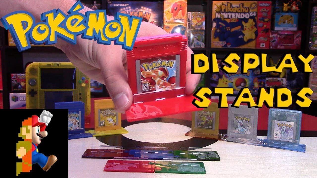 Pokémon Cartridge Stands from Rose Colored Gaming | Nintendo Collecting