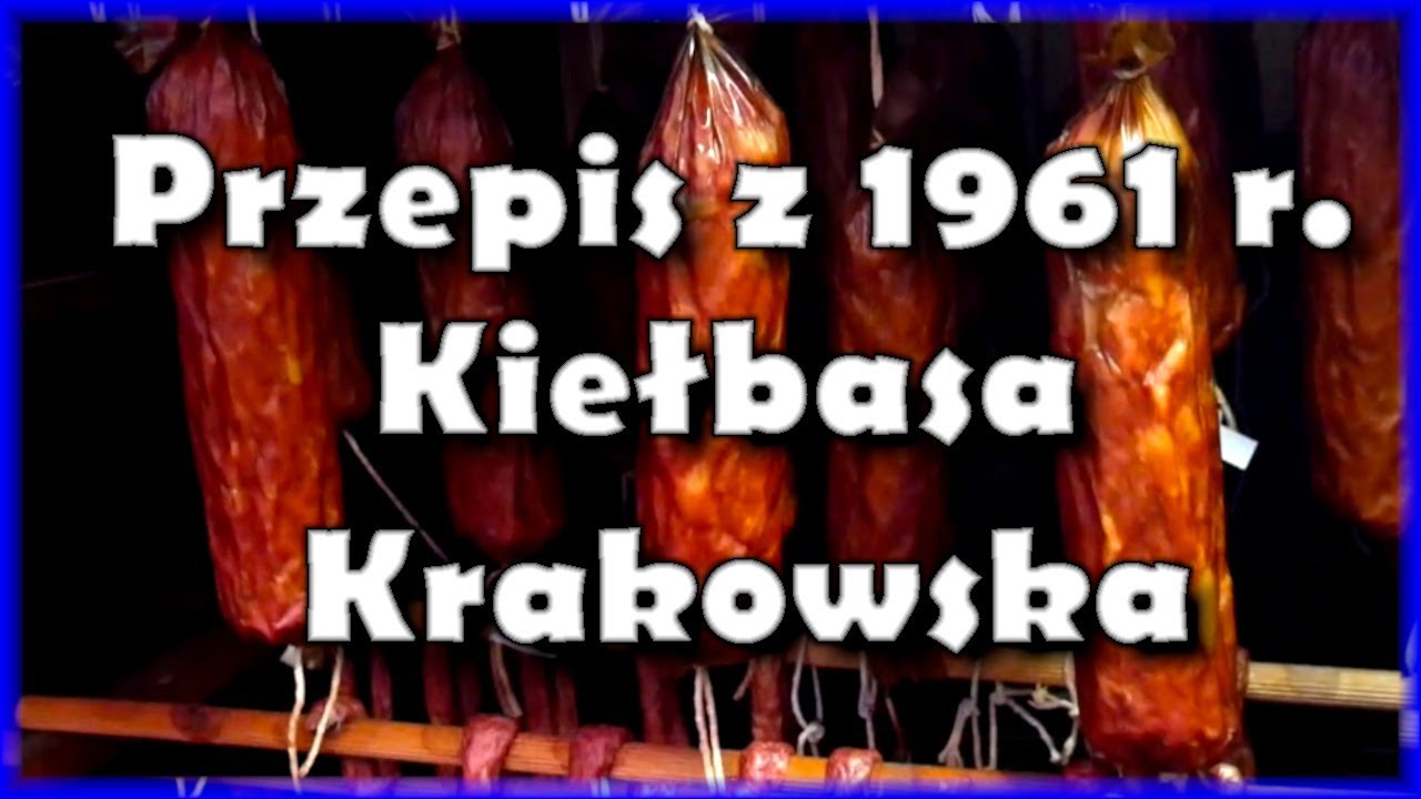 Рецепт краковской колбасы из книги, изданной в 1961 году.