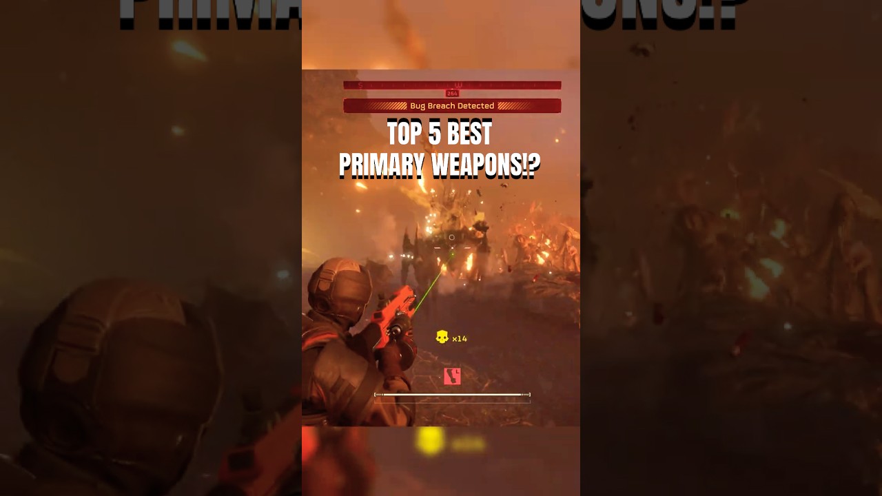 TOP 5 BEST Primary Weapons for Bugs!? (Helldivers 2)