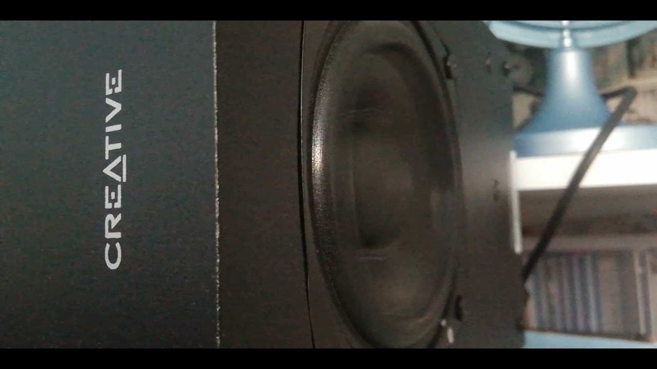 Bass test creative A120 subwoofer