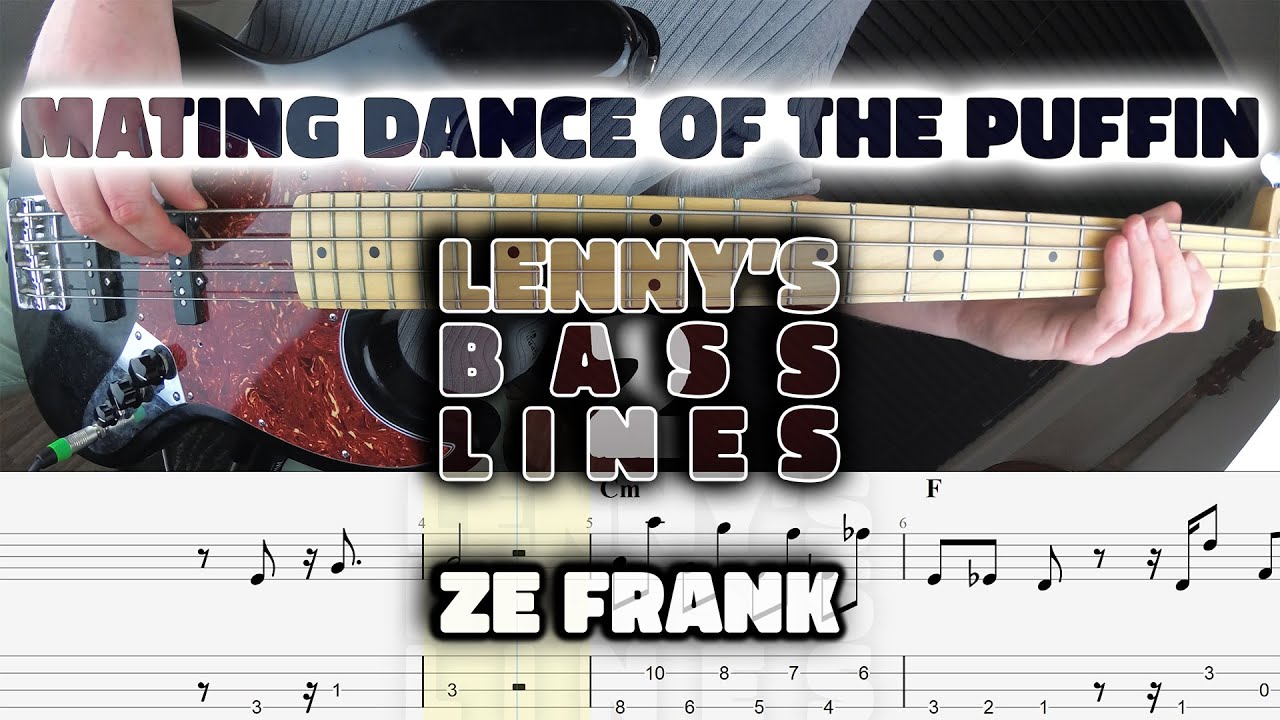 Ze Frank - Mating Dance of the Puffin - Bass Line - Score - Tabs - Cover