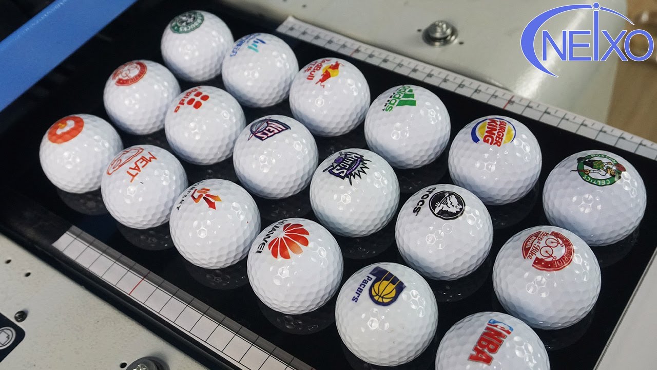 Golf ball printer for golf ball printing with small size uv flatbed priner