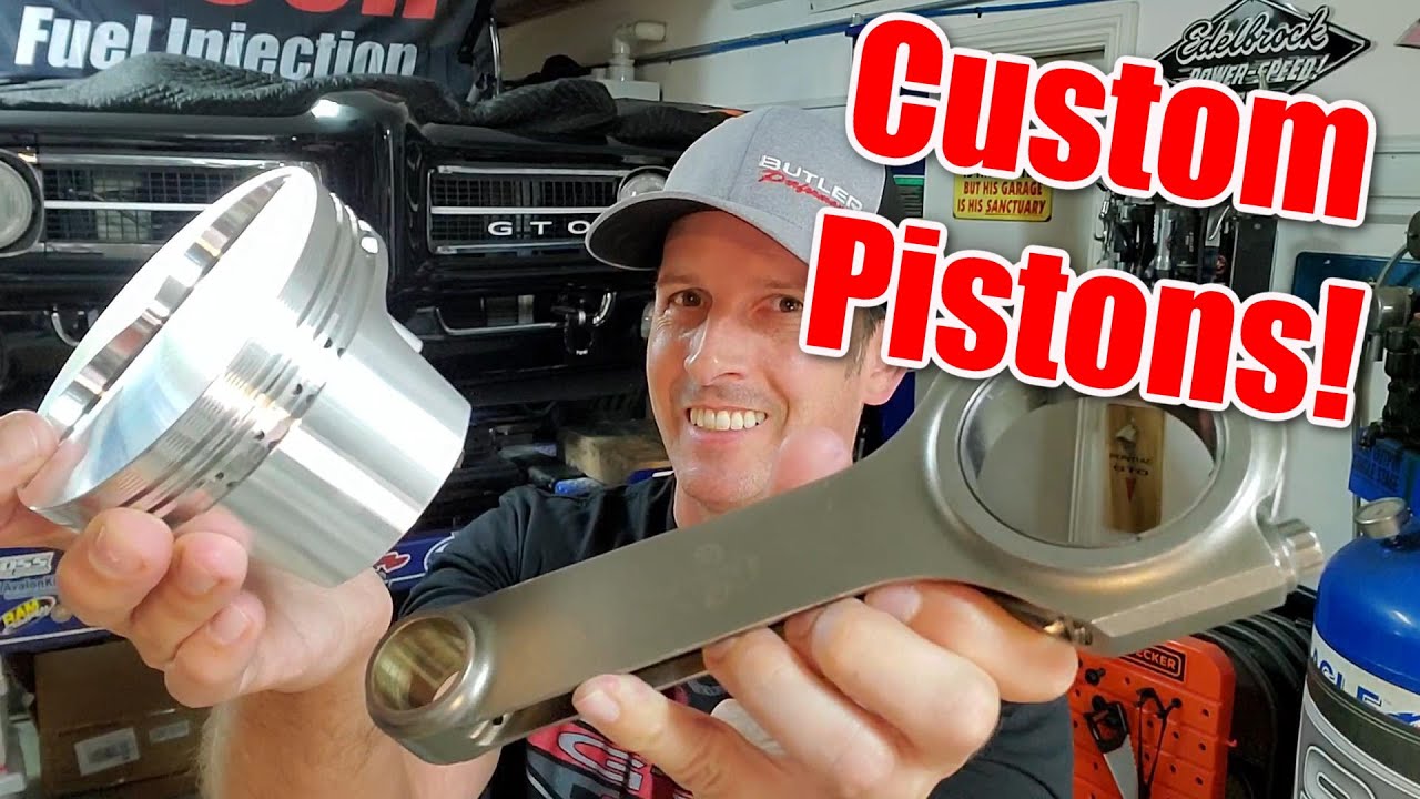 Custom Ross - Butler Performance piston and rod assembly.  Pontiac short block, Part 6