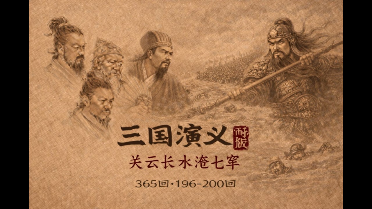 三国演义， 袁阔成， 365 回， 196-200 回