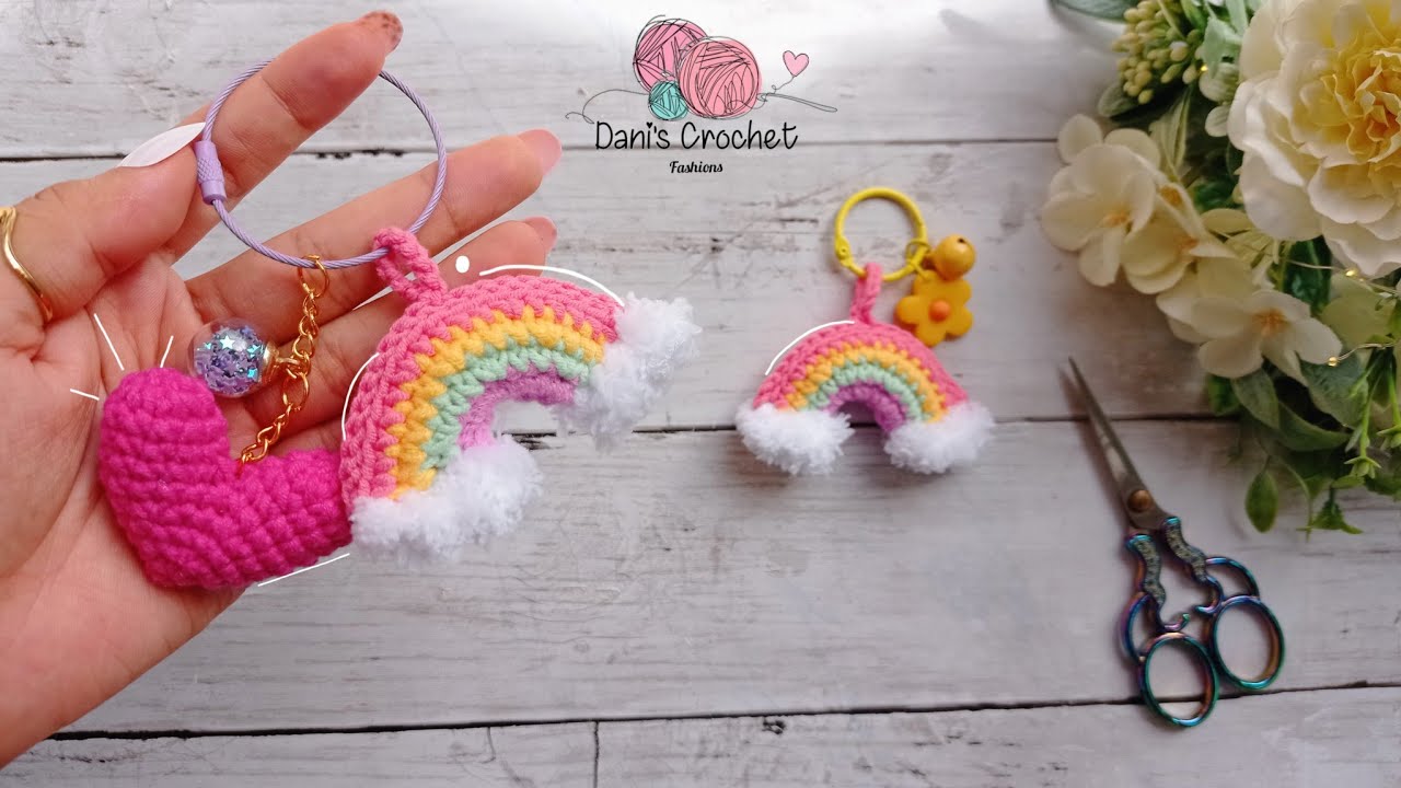 NUEVA IDEA para SAN VALENTÍN 🩷🌈| llavero a crochet| tendencia 2025✅