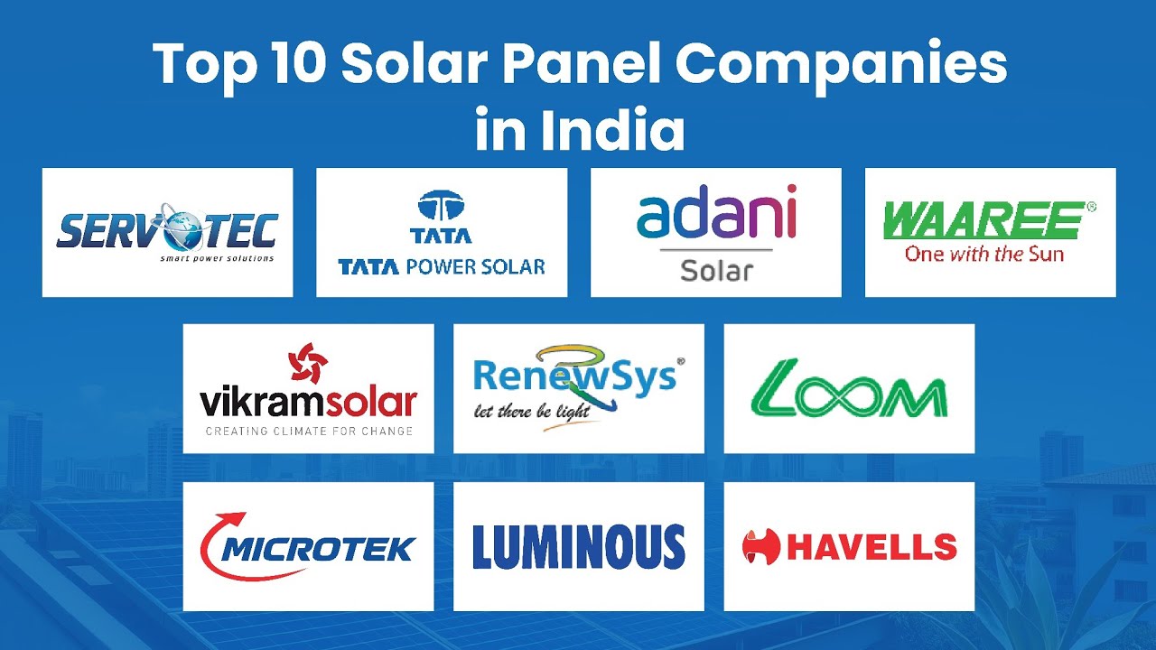 Top 10 Solar Panel Companies in India | Solar Panel for Home | Best Solar Companies