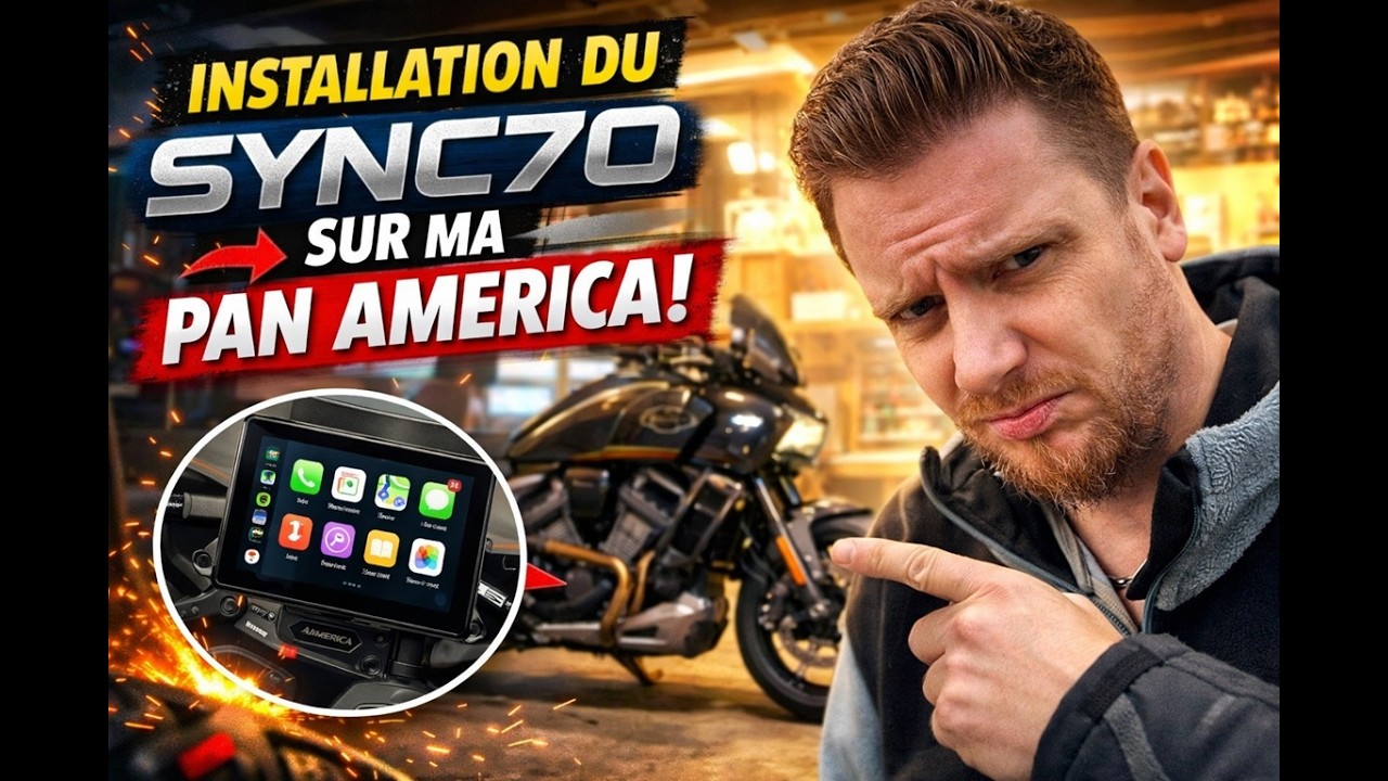 Installation et raccordement de l'Interphone Sync70 sur une Harley Davidson Pan America