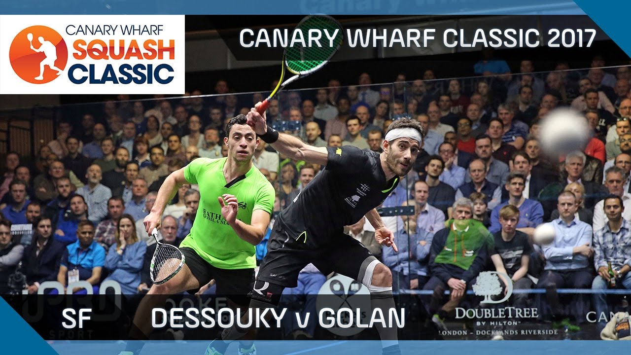 Squash: Dessouky v Golan - Canary Wharf Classic 2017 SF Highlights