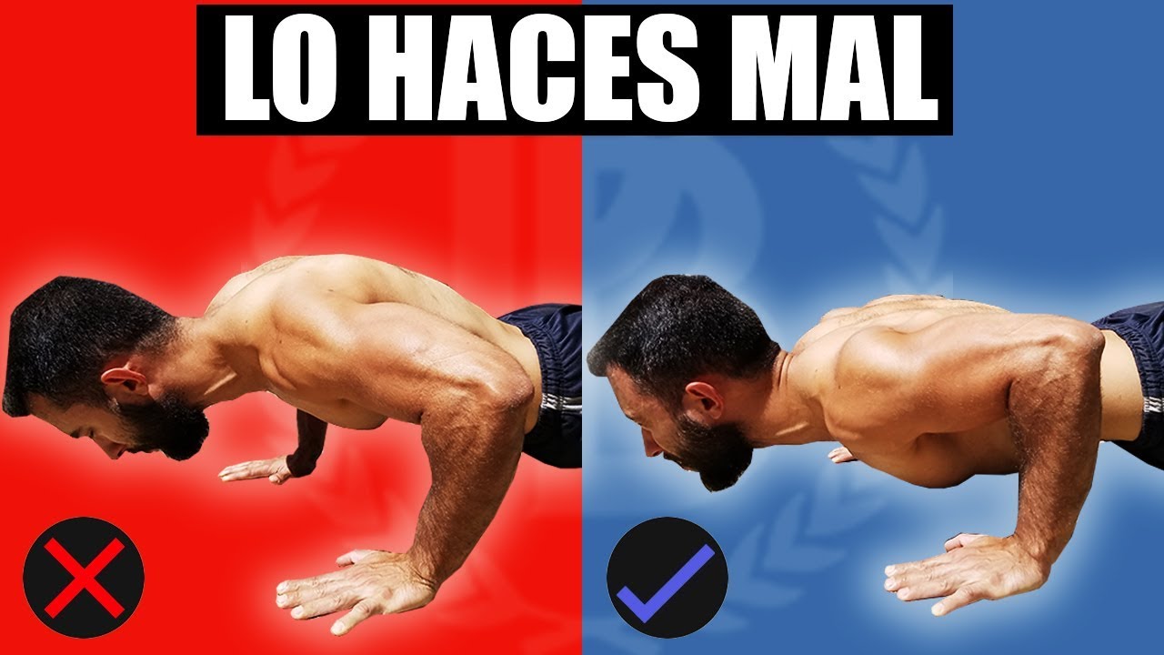 Verdadera forma de hacer LAS FLEXIONES - Deja de hacerlo mal.