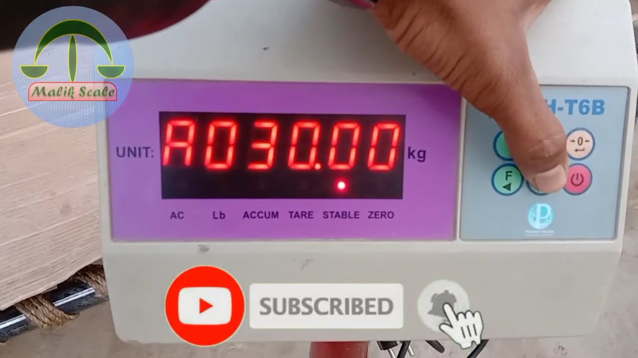 YH T6B weighing scale calibration @malikscale