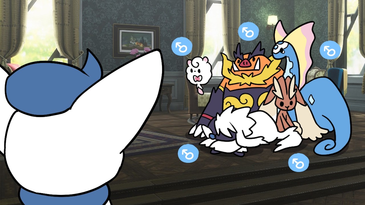 (Pokemon Animatic) Lys the Meowstic is the only girl!