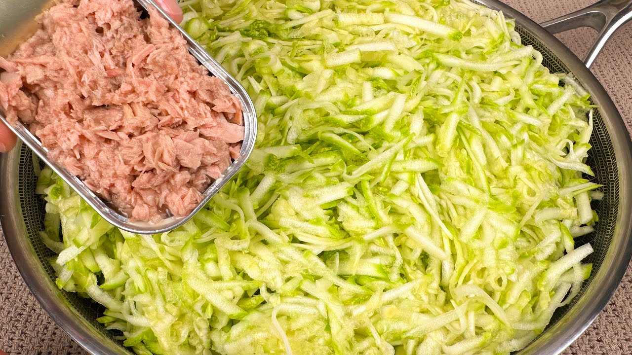 Если у вас дома есть кабачки и тунец. Я не думала, что это будет так вкусно!
