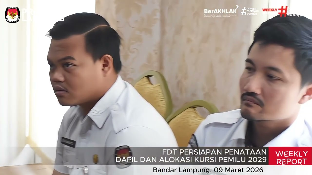 Berikut Laporan Berita/Weekly Report Kegiatan KPU Provinsi Lampung edisi ke-35 bulan Maret 2026
