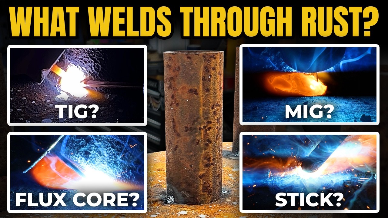 The Ultimate Rust Welding Challenge: Contamination Showdown with Four Processes