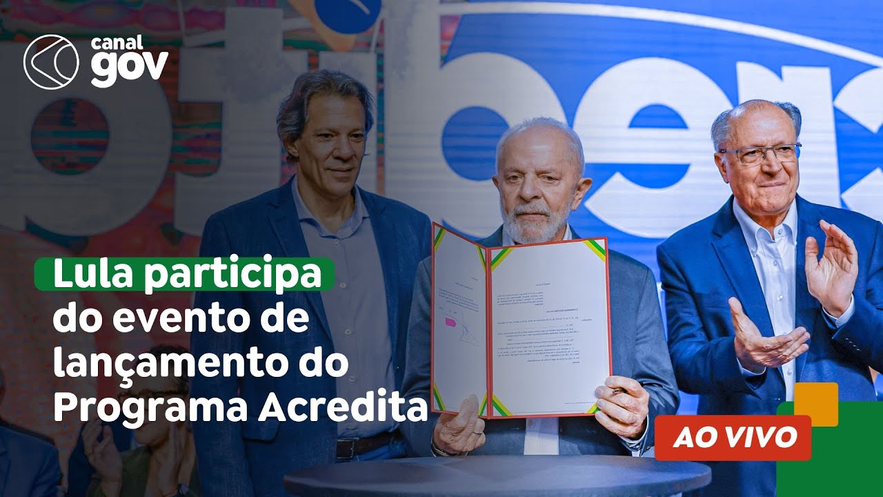 🔴 Lula participa do evento de lançamento do Programa Acredita, em São Paulo