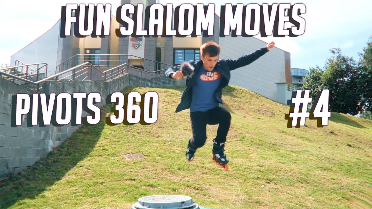 FUN SLALOM MOVES - MDL LVL - COOL PIVOTS ON INLINE SKATES - 4