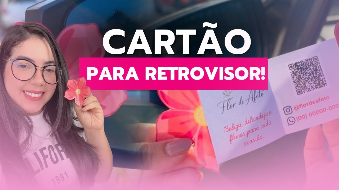 Como fazer CARTÃO de RETROVISOR!