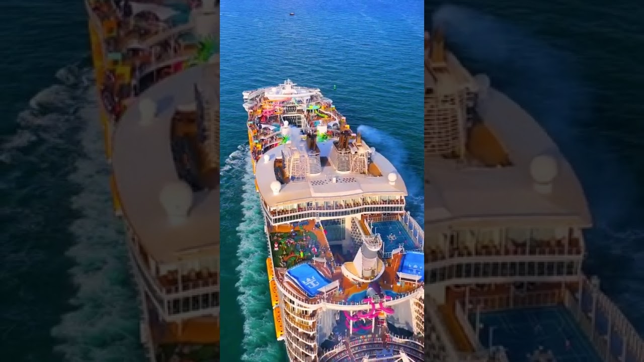 Oasis of the Seas 😮 #cruise #cruiselife #oasisoftheseas #dronevideo