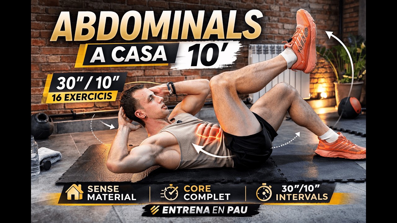 Rutina d’abdominals a casa en tansols 10 minuts