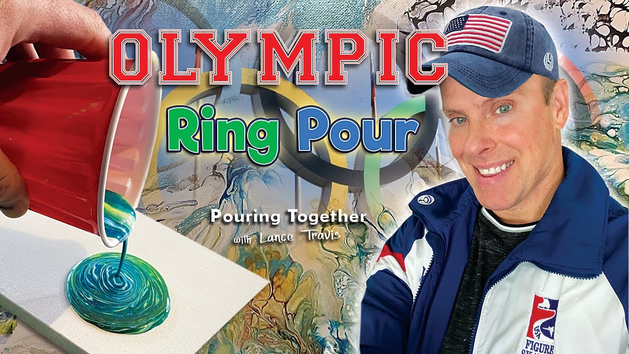 #3-OLYMPIC RING POUR, 5 Pours, Olympic Ring Colors, #ringpour