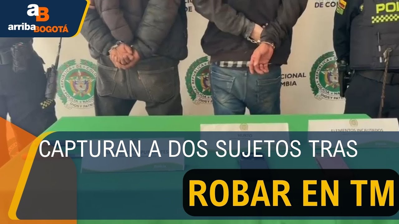 Policía capturó a dos sujetos tras robar en Transmilenio | CityTv