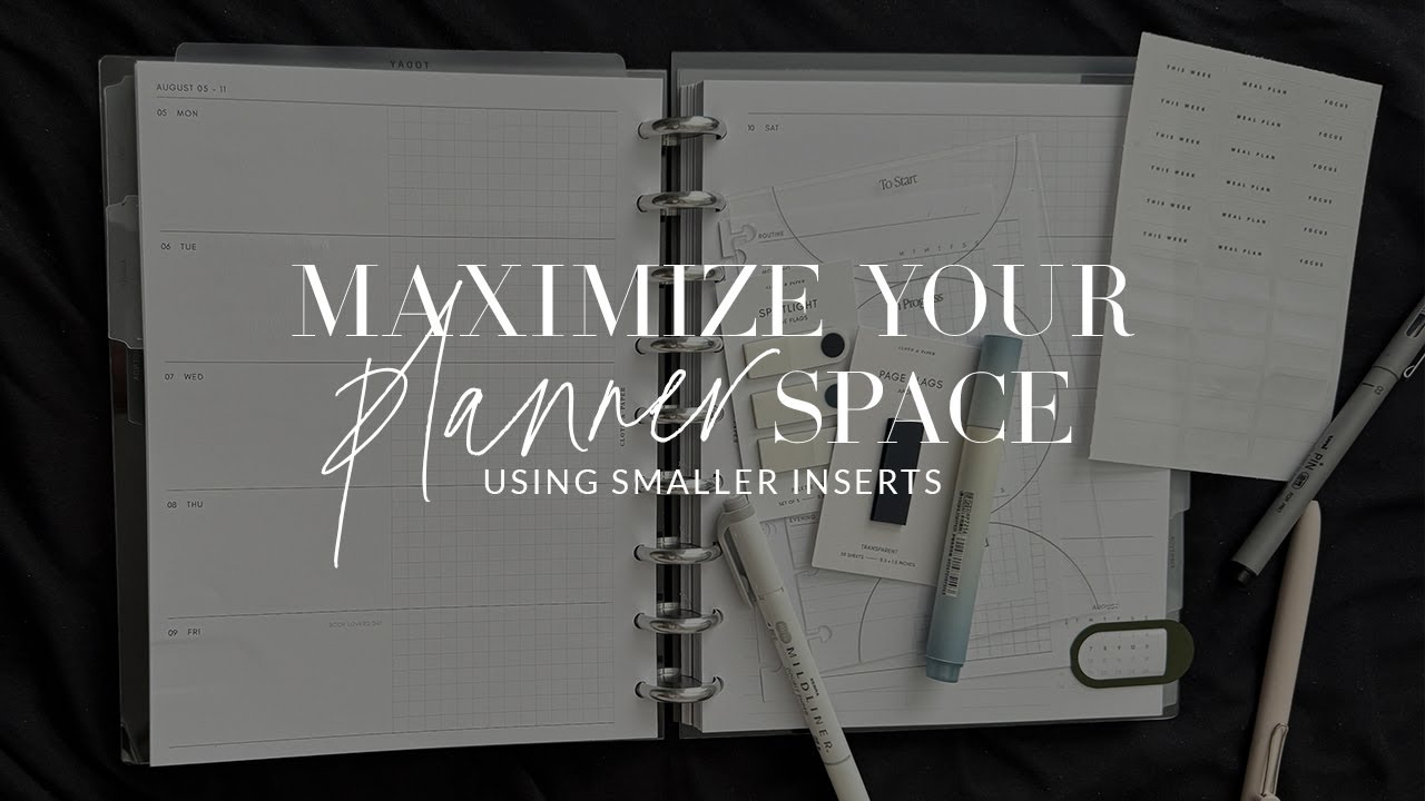 How I Weekly Plan | Maximizing Space with Smaller Inserts | Cloth & Paper HP Classic Planner