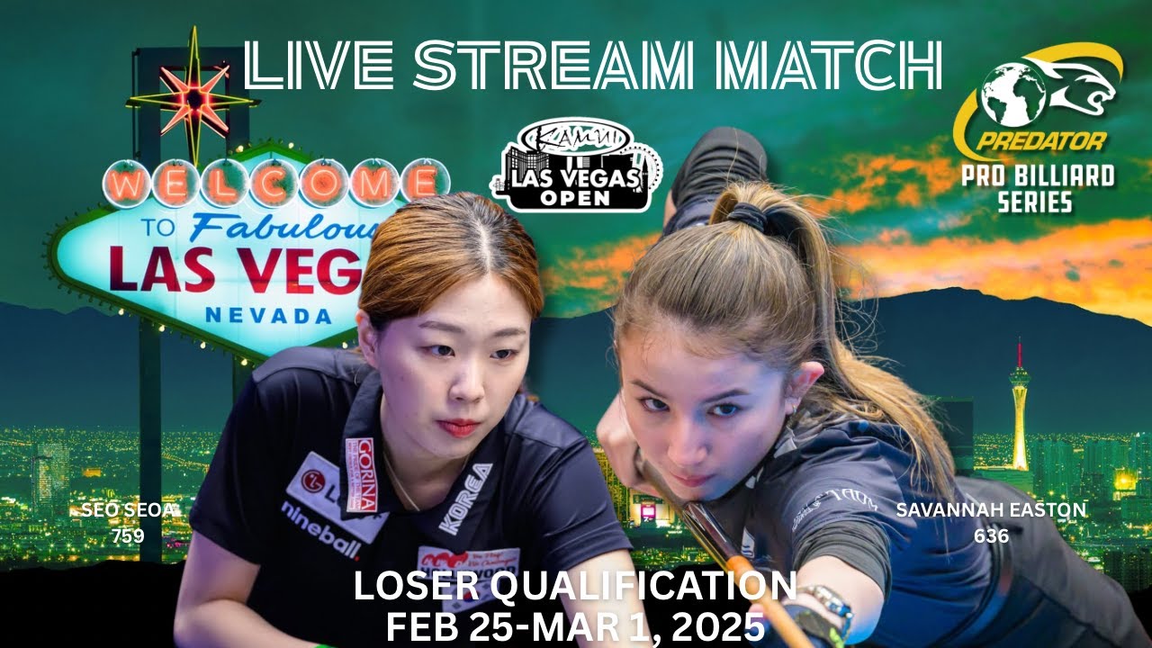 Predator Pro Billiard Series Las Vegas Women’s Open - Savannah Easton vs Seo Seoa