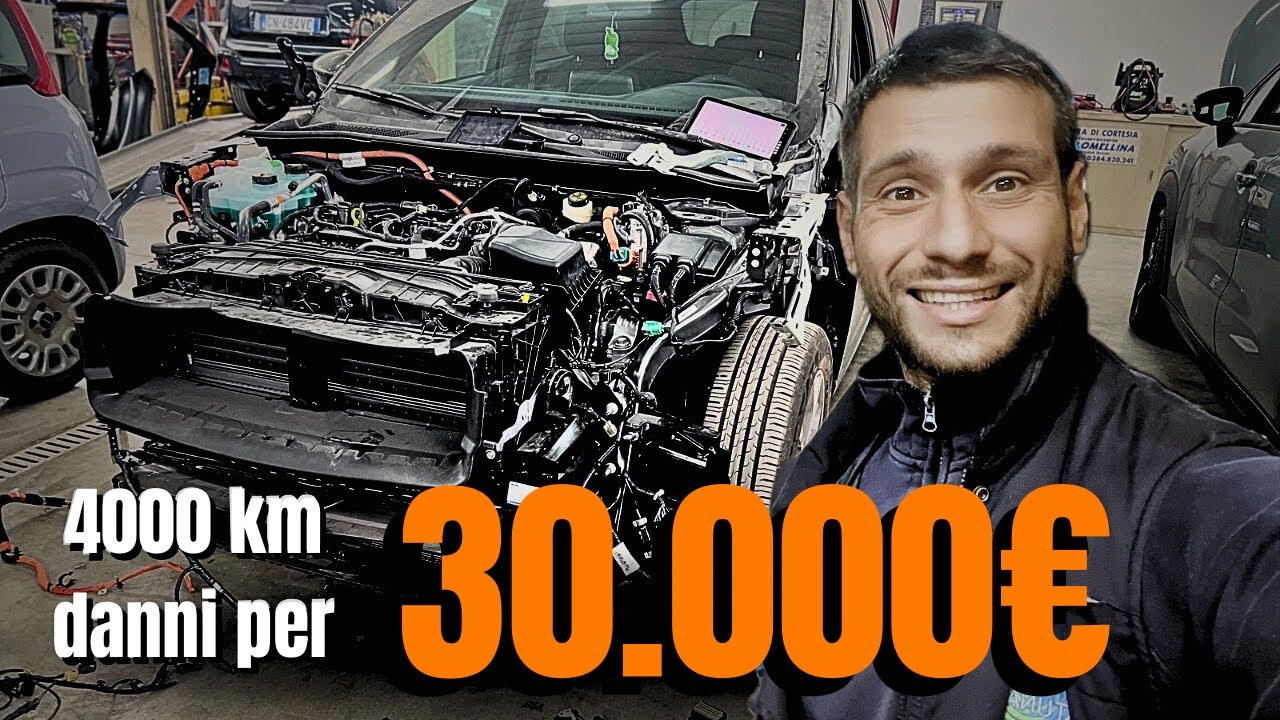 30000 euro di danni! Auto nuove, costose e difficili da riparare!