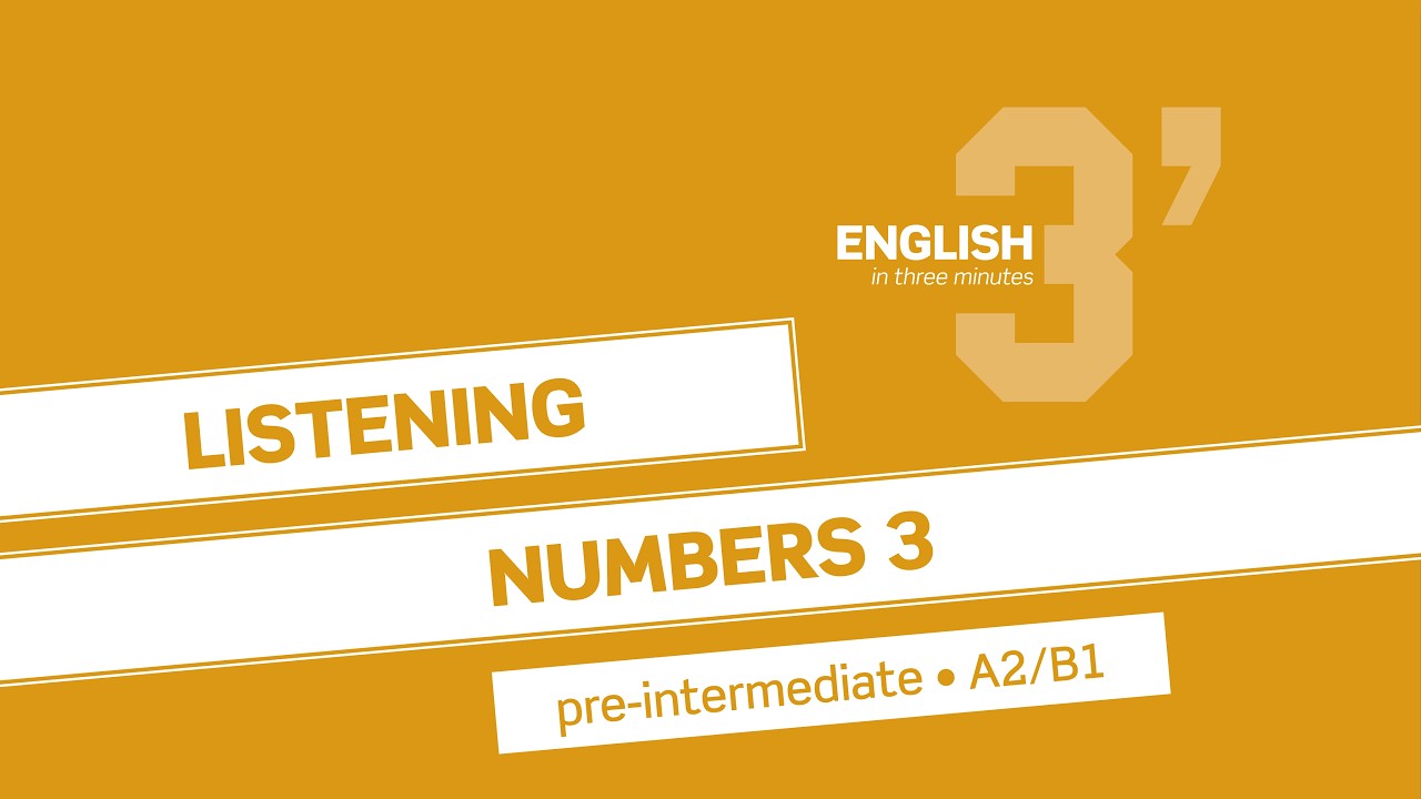 Аудирование уровня Pre-Intermediate: Numbers 3 (A2/B1)
