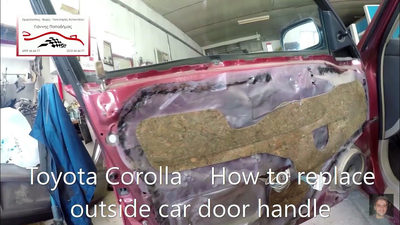 Toyota Corolla 1995–2002   How to replace outside car door handle
