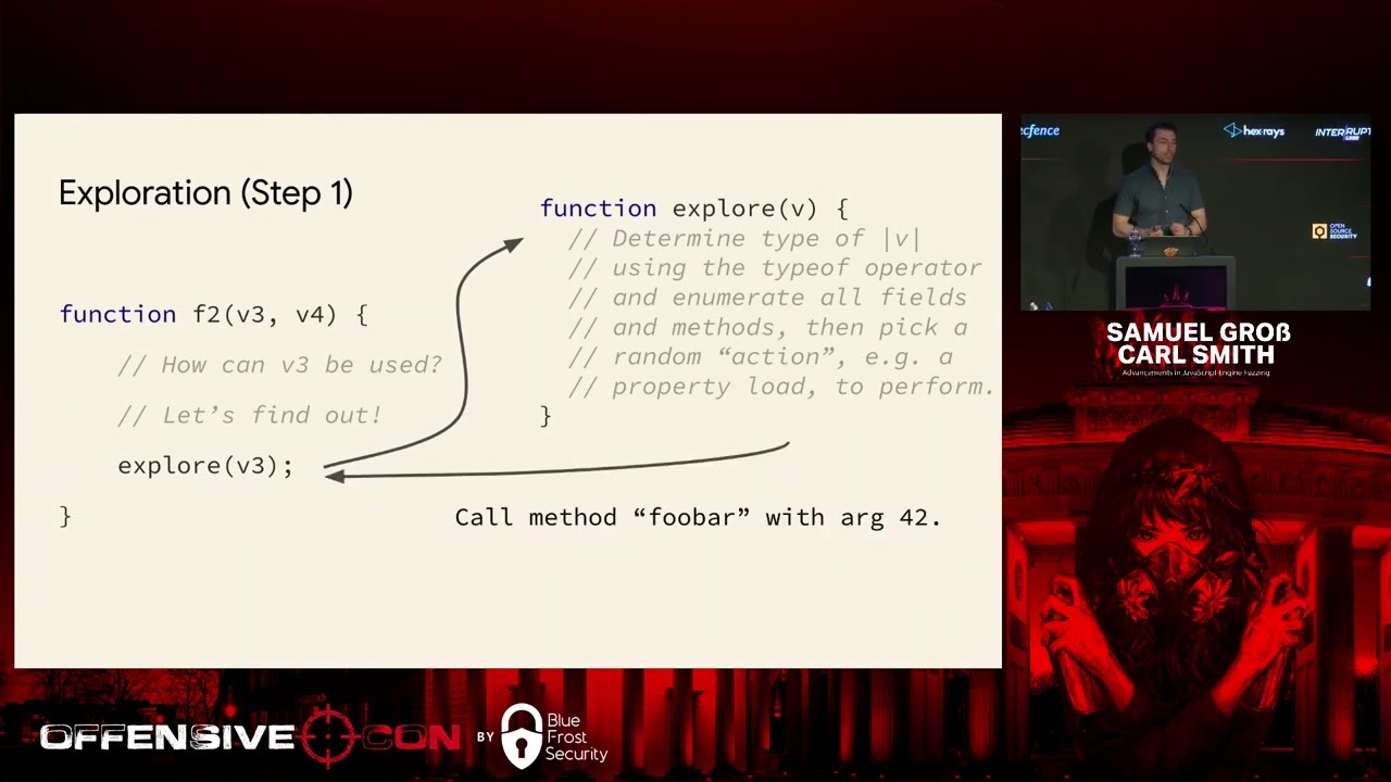 OffensiveCon23 - Samuel Groß & Carl Smith - Advancements in JavaScript Engine Fuzzing