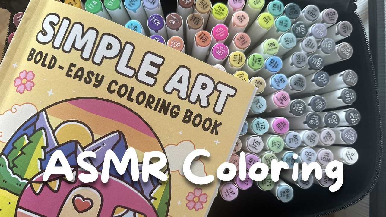 Relaxing ASMR Coloring Simple Art
