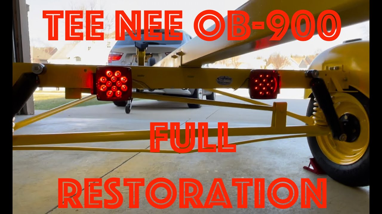 1962 AlumaCraft Maracaibo Project, Update #11, Tee Nee OB-900 Trailer Restoration