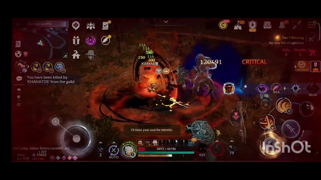 Black Desert Mobile - Berserker 75800 vs Askeia 76400 #bdm #pvp #public