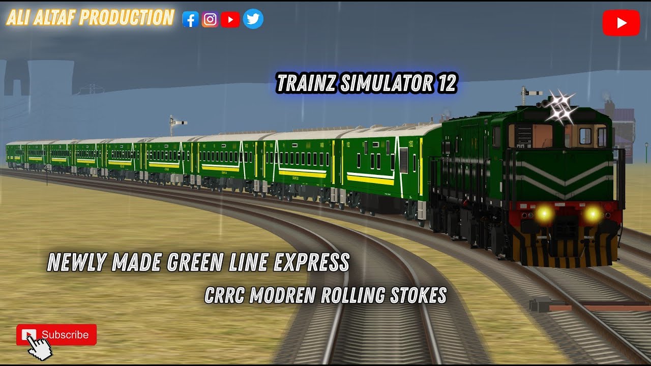 NEWLY MADE GREEN LINE EXPRESS CRRC GREEN LINE IN TRAINZ 12#railfans #trainzsimulator #trending