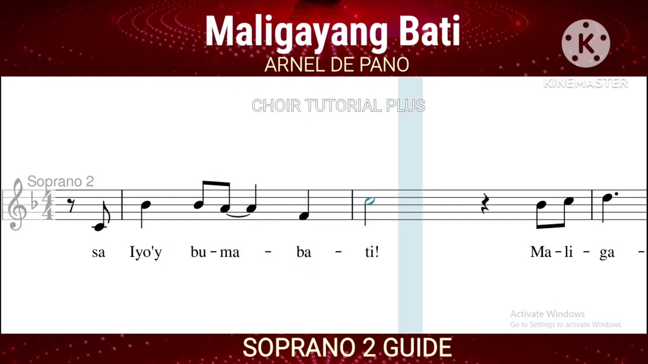 MALIGAYANG BATI _ SOPRANO 2 Guide - ARNEL DE PANO
