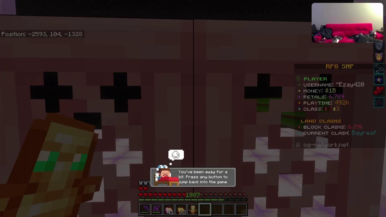 Grinding leaderboards/secret project on ogn rpg smp