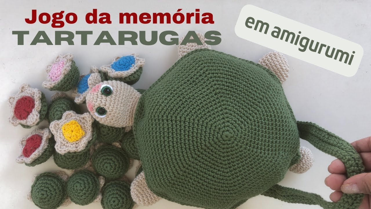 JOGO DA MEMÓRIA tartarugas em amigurumi | Débora Travasso #youtube