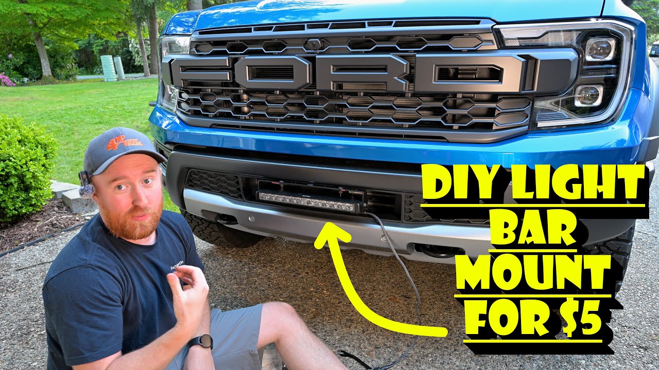 DIY Ford Ranger Raptor Light Bar Install – CHEAP!