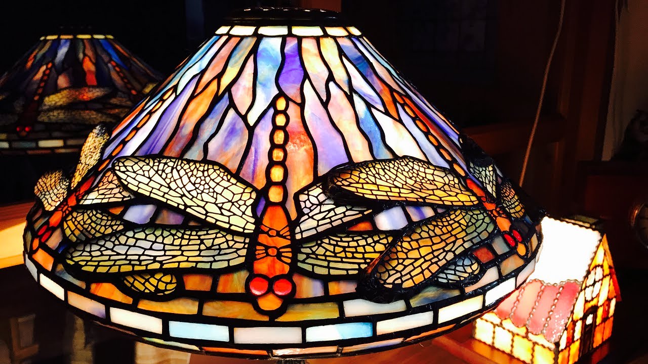 【TIFFANY LAMP Dragonfly How to make part5/5】【replica】