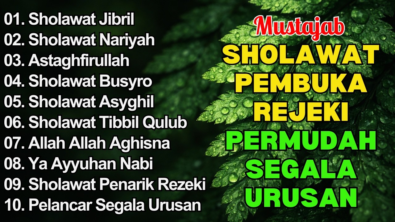 SHOLAWAT NABI TERBARU 2026 PALING BANYAK DICARI | FULL ALBUM | SHOLAWAT JIBRIL PENARIK REZEKI,BUSYRO