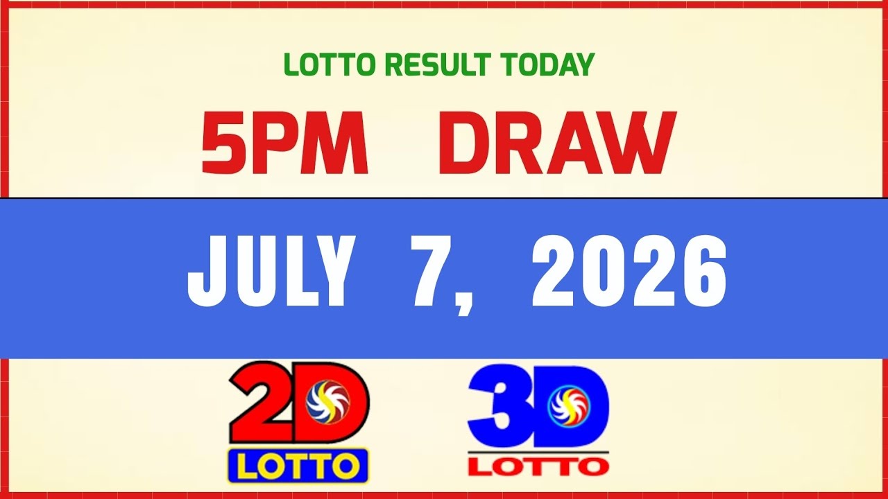 Lotto Results Today 5pm Draw July 7 2026 PCSO