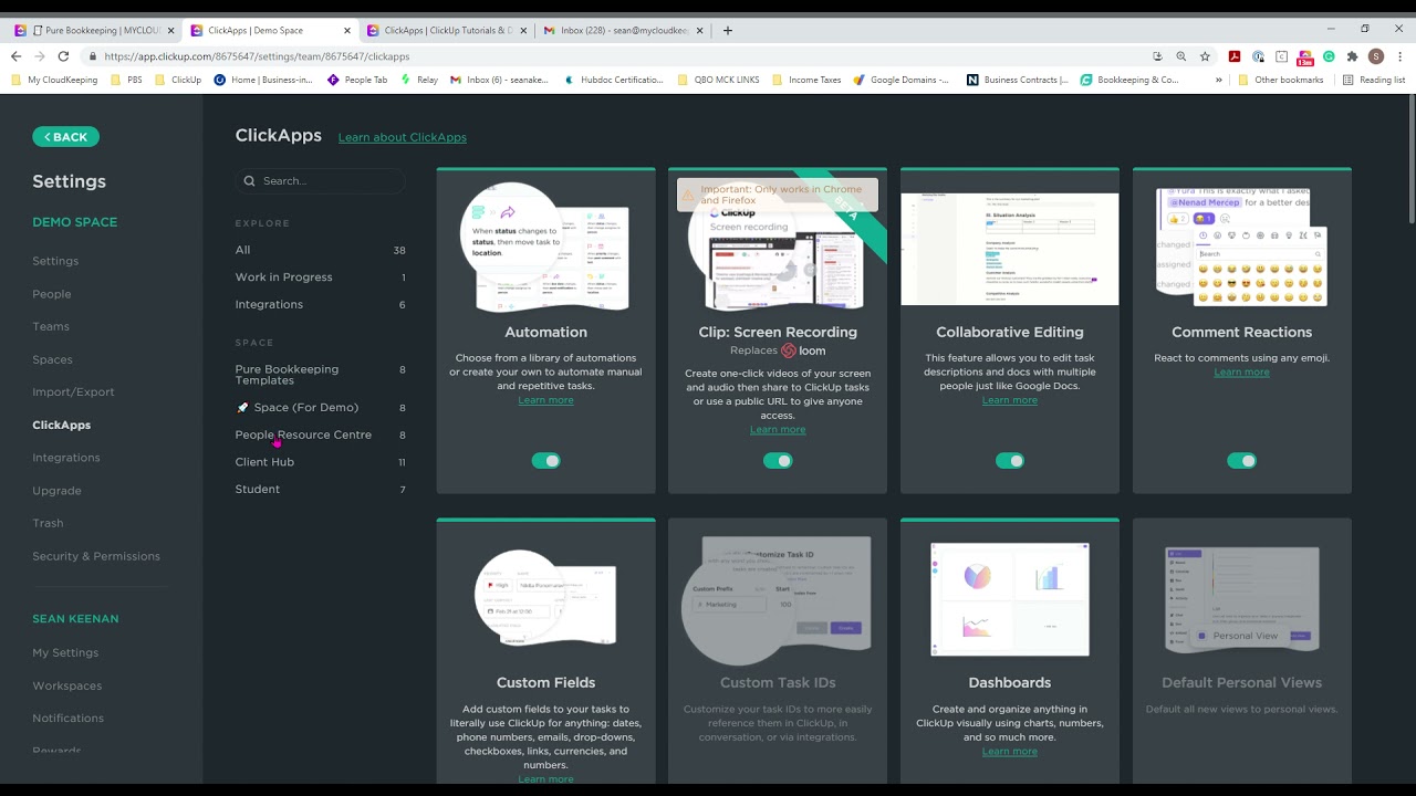 How to enable CLickApps