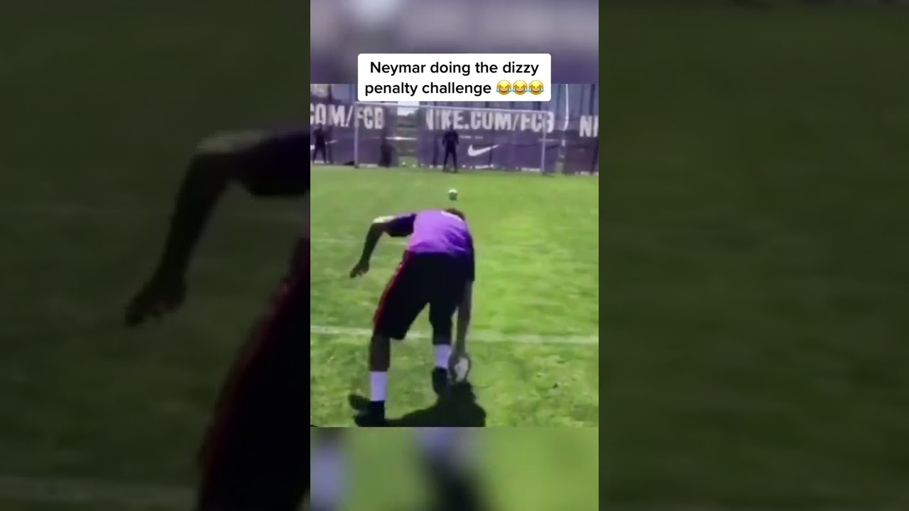 Throwback to Neymar doing the dizzy penalty challenge at Barcelona 😂