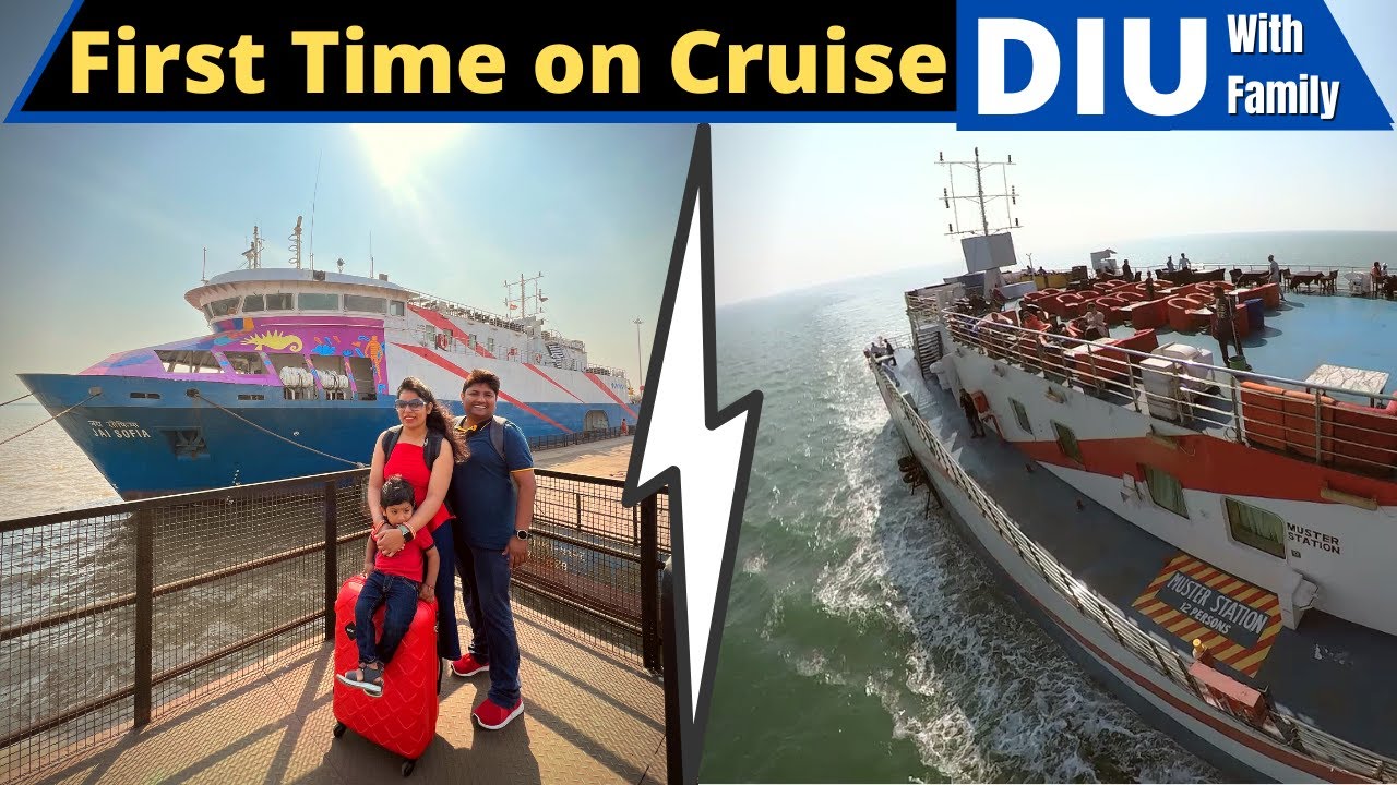 First Time On a Cruise Ship | Surat to Diu Cruise | Hazira to Diu Cruise Vlog by Technical Yogi
