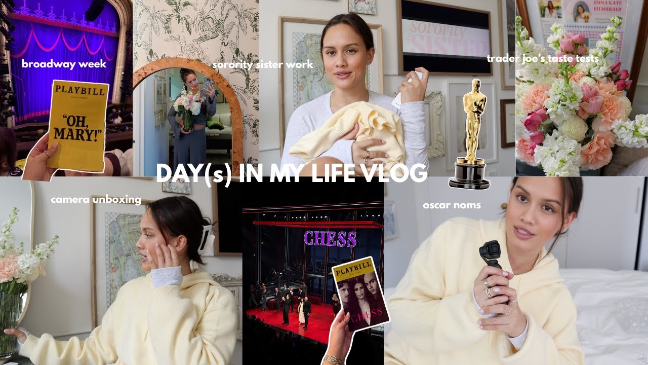 DAY(s) IN MY LIFE | lots of movie, broadway, and trader joe's product reviews